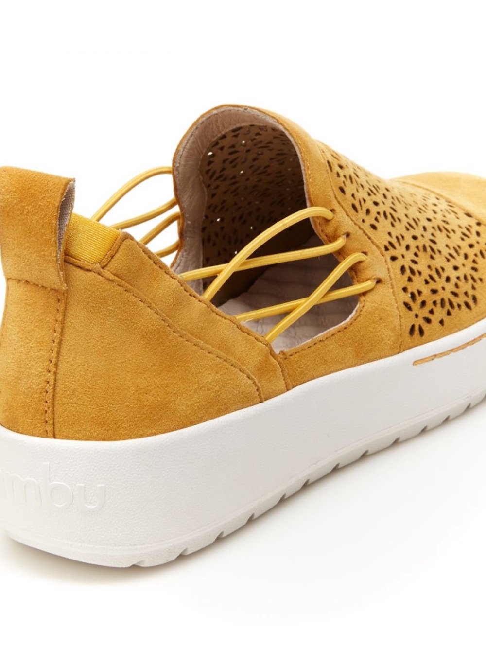 Jambu Mustard Yellow Laser-Cut Slip-On Loafer - Picture 6 of 10